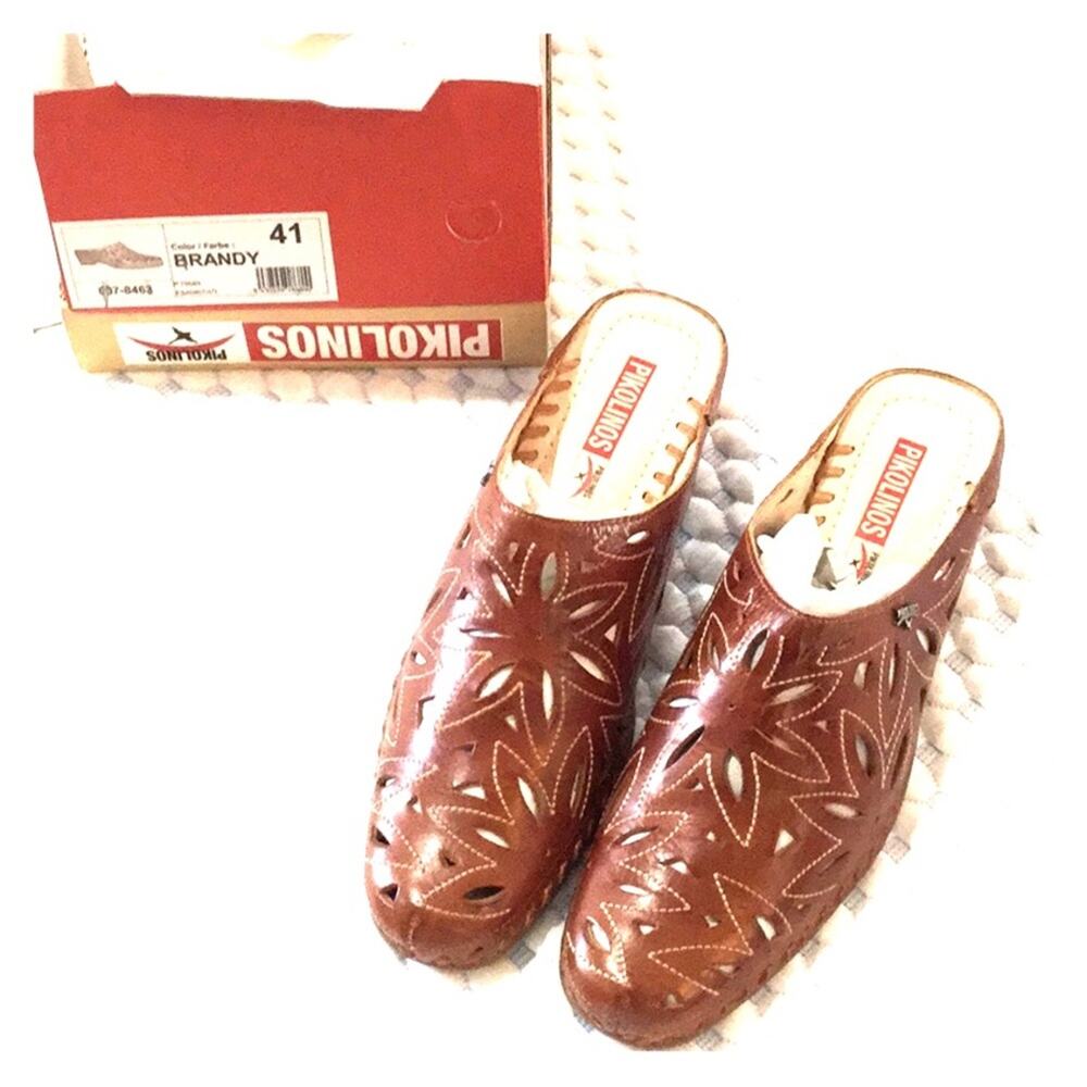 Pikolinos Brandy colored mule 11m NWT